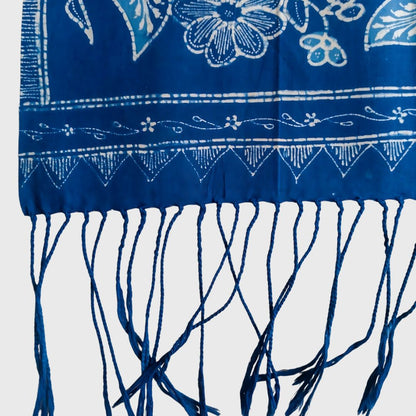 Vintage Blue White Kelengan Shawl