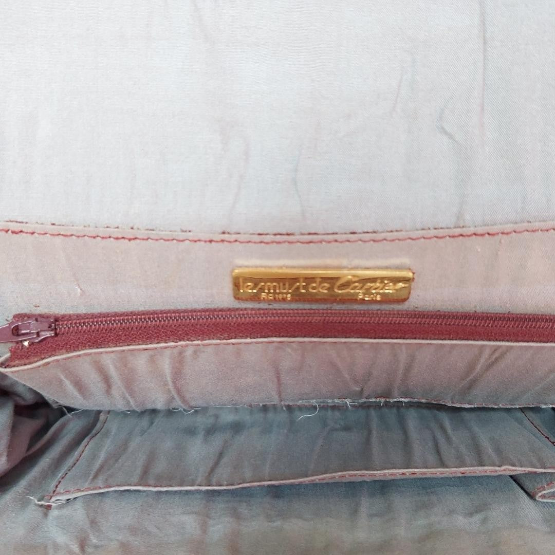 Vintage Envelope Bordeaux Leather Shoulder Bag