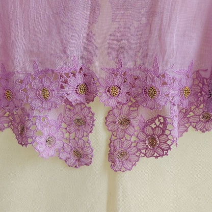 Vintage Orchid Old Daisy Purple Encim Kebaya