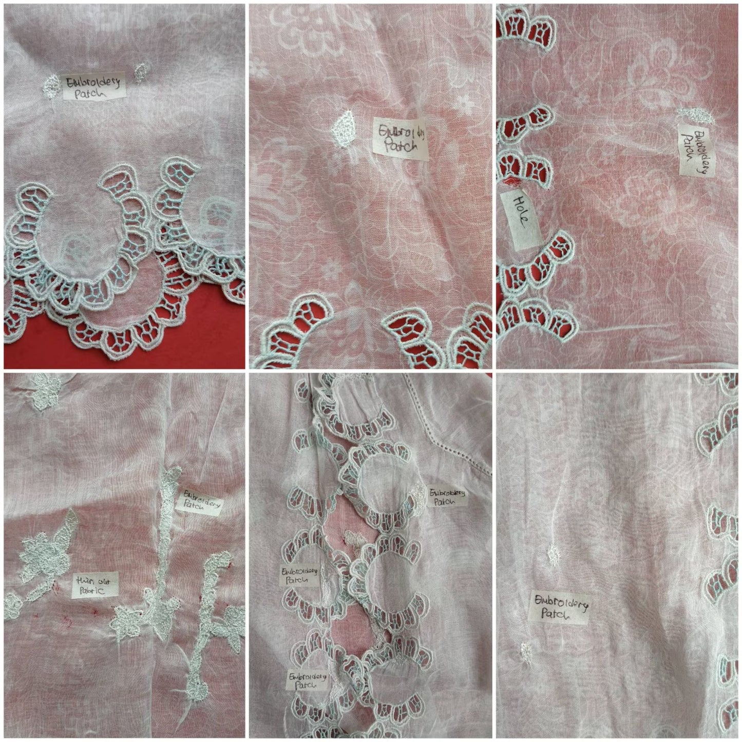 Vintage Indonesian Kebaya with Petals Embroidered Trim