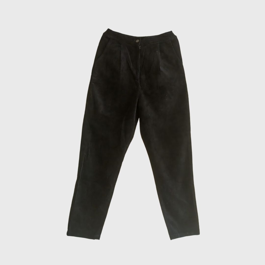 Vintage Black Corduroy Trousers