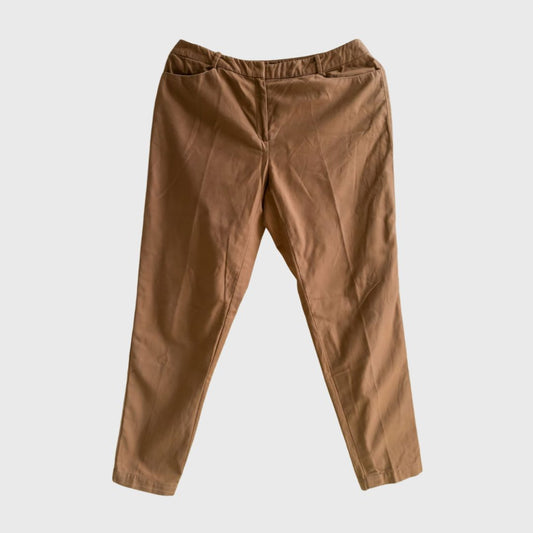 Vintage Brown Cotton Trousers