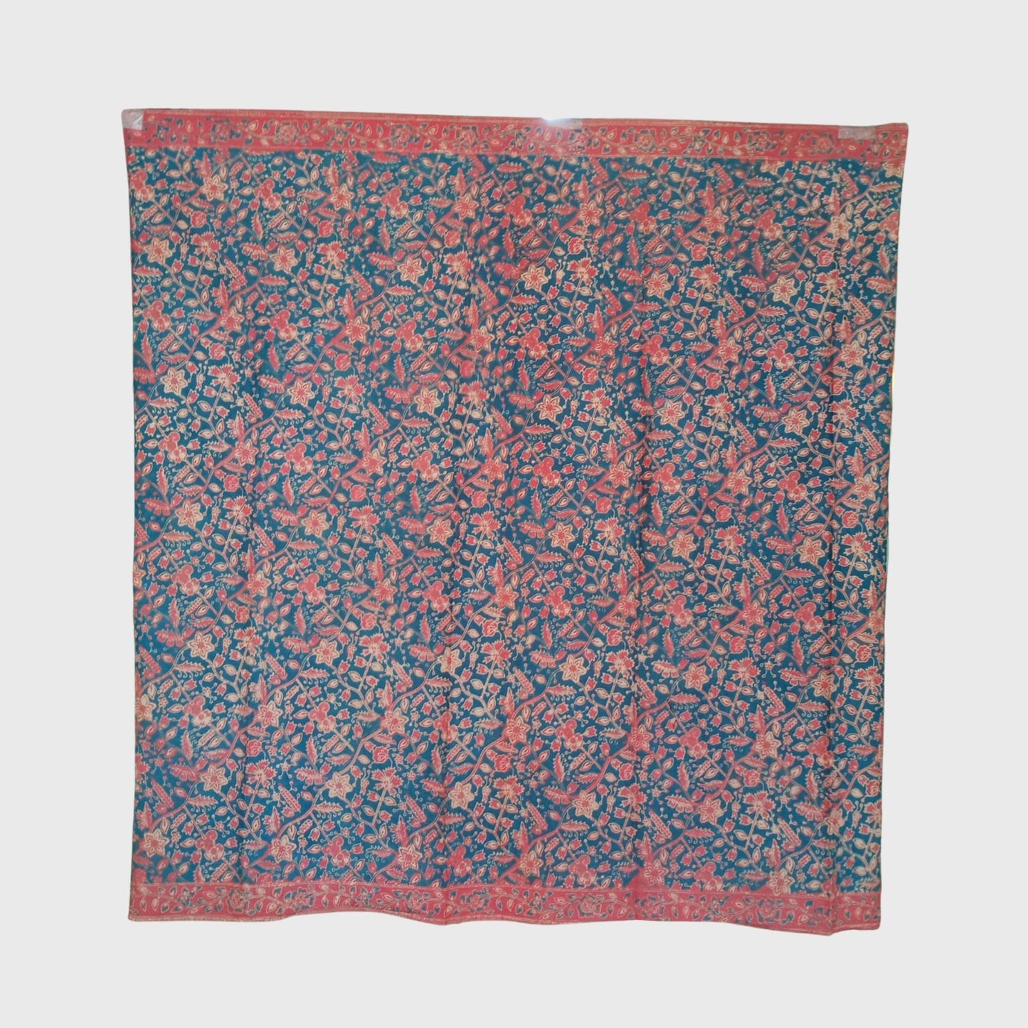 1970s Jambi Batik Stamped with Sulur Flower Motif Saroong Shawl