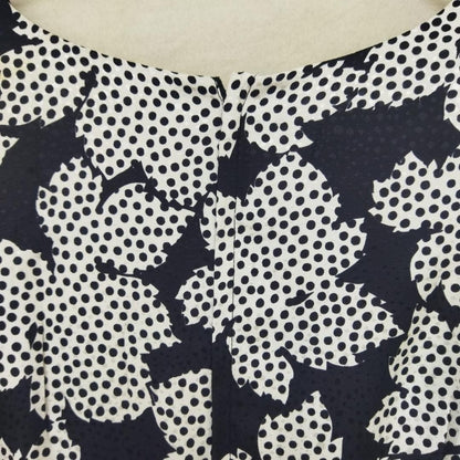 Vintage Dots Black Floral Dress