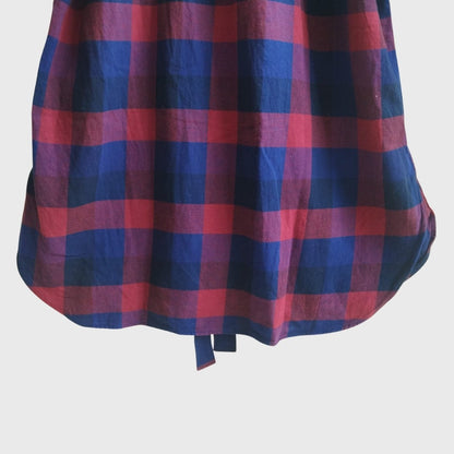 Vintage Plaid Shirt Dress