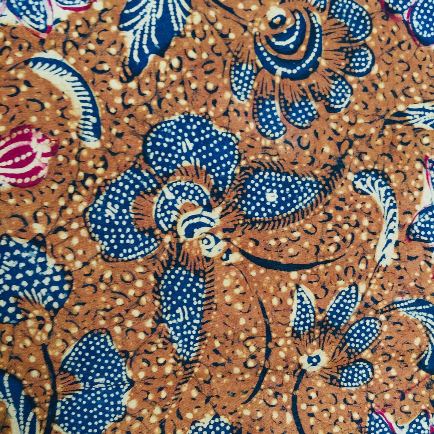 Vintage Peranakan Hand Drawn Tiga Negeri Batik with Peacock and Floral Signed Sie Djien Soen