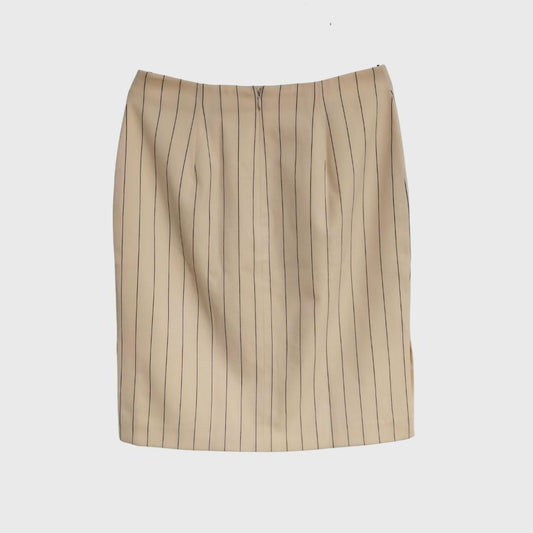 Vintage Cream Striped Skirt