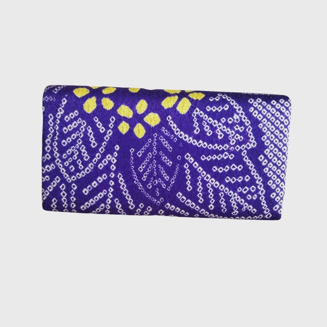 Vintage Purple Shibori Clutch