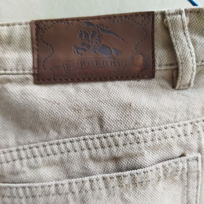 Vintage Taupe Denim Trousers