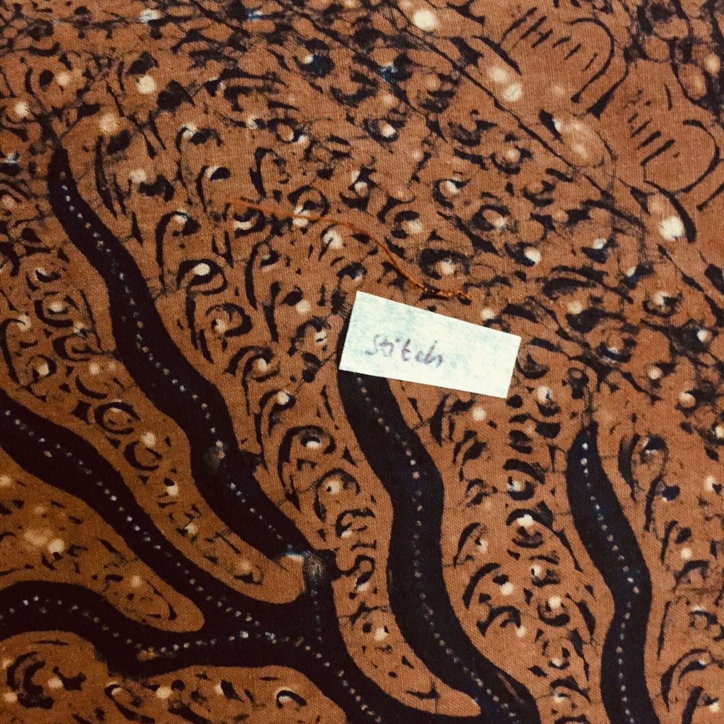 Vintage Sogan (Brown) Hand Drawn Gajah Birowo (Noble Elephant) Batik