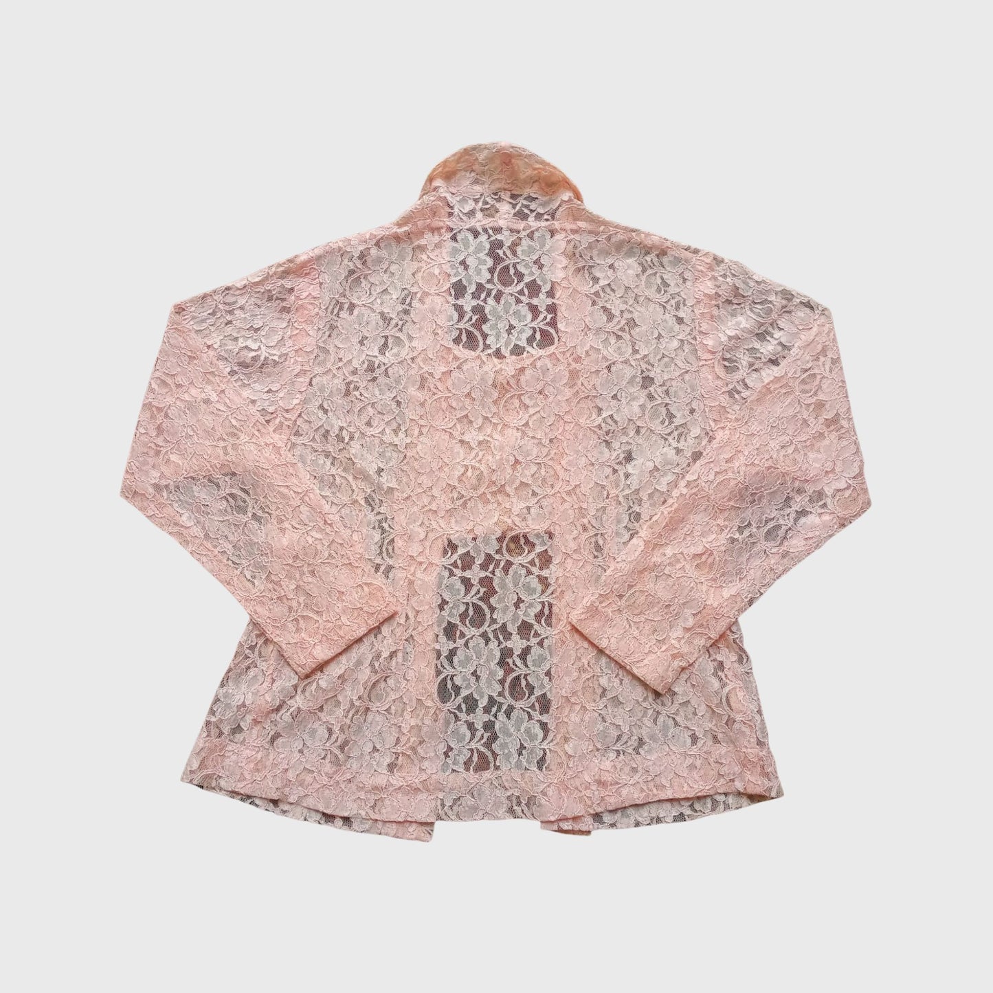 Vintage Baby Pink Kutubaru Lace Kebaya