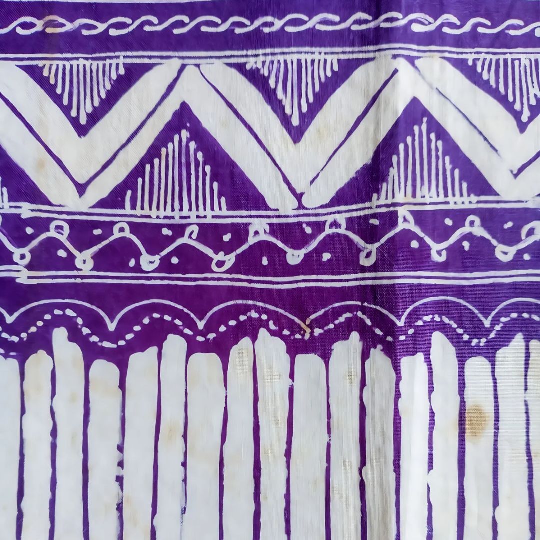 Vintage Purple Parang Barong Shawl