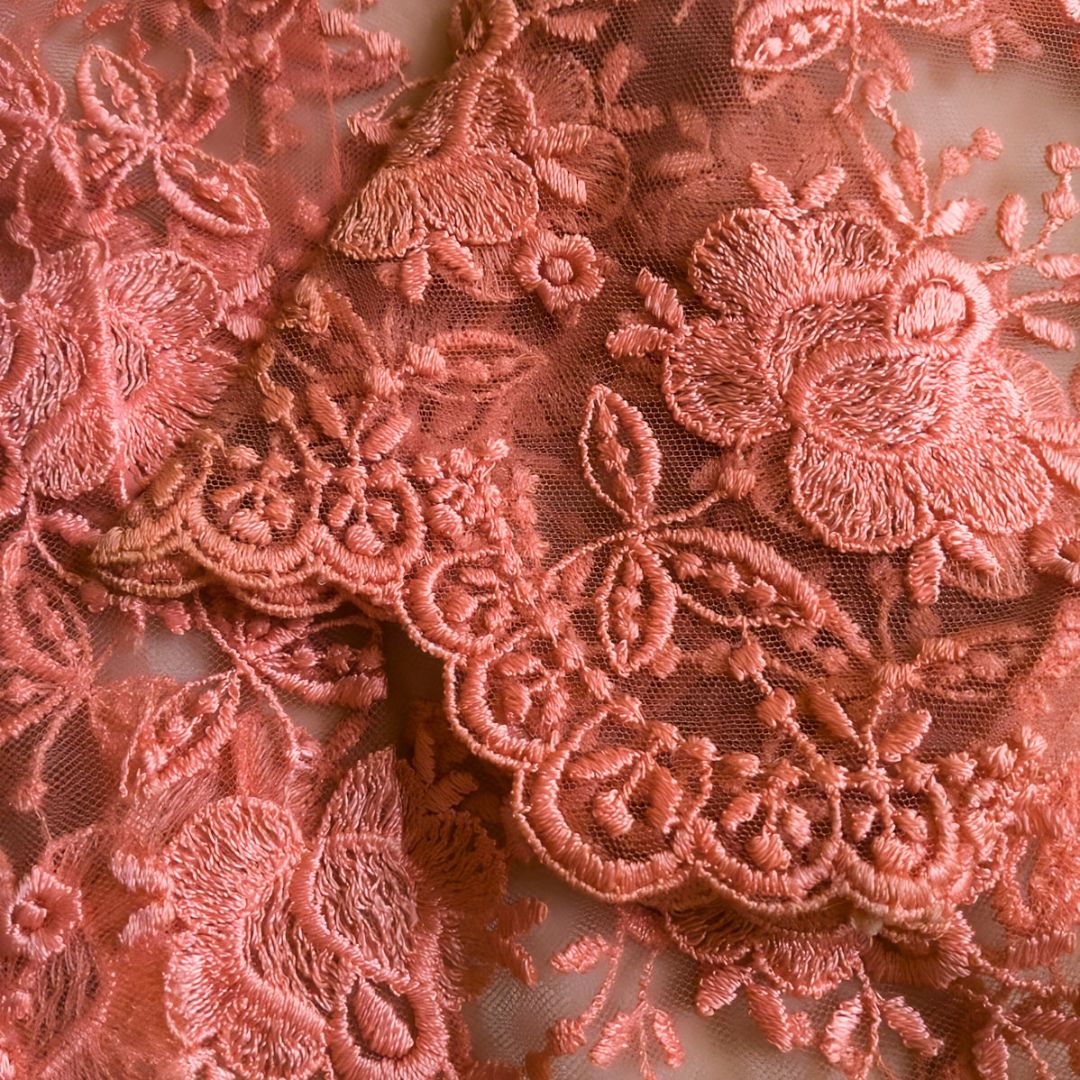 Vintage Orange Kebaya Lace
