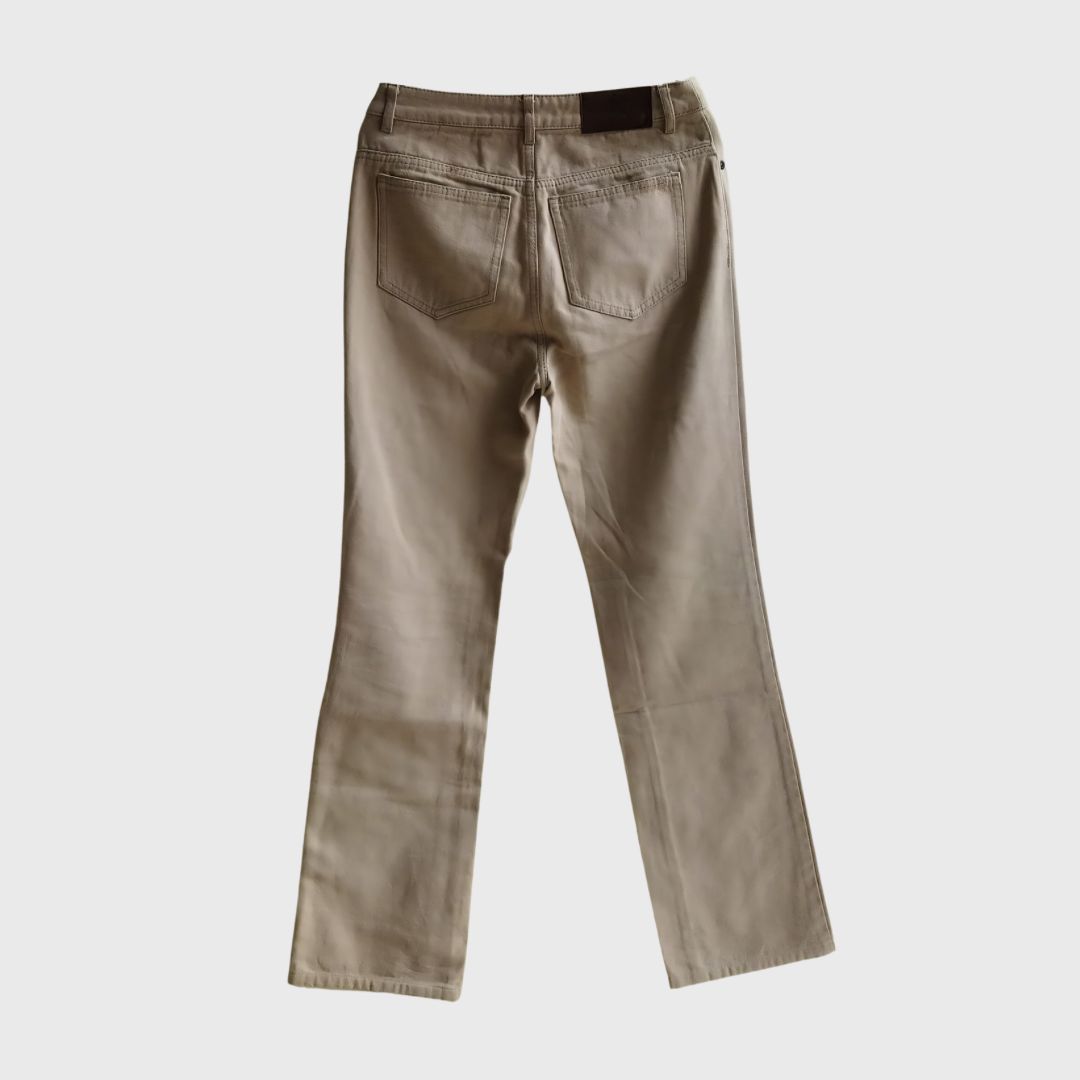 Vintage Taupe Denim Trousers