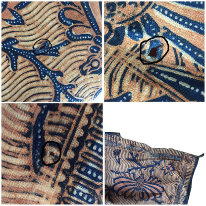 Vintage Light Sogan (Brown) Hand Drawn Semen Gurda Batik with Galaran Motif Shawl