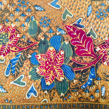 Vintage Old Semarangan Indonesian Hand Drawn Batik Javanese Shawl