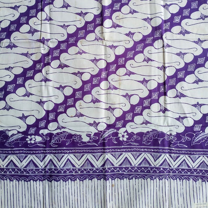 Vintage Purple Parang Barong Shawl