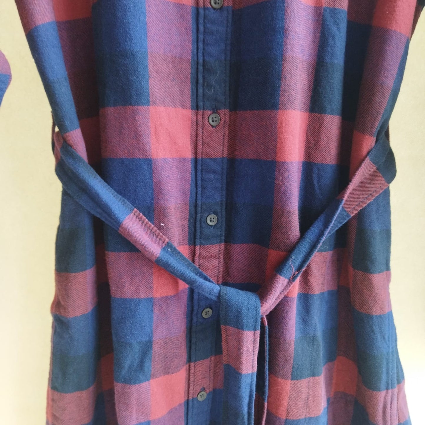 Vintage Plaid Shirt Dress