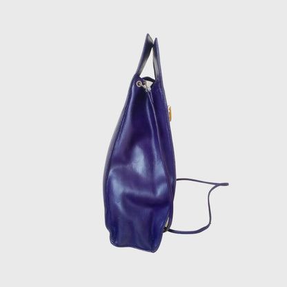 Vintage Shaping Purple Leather Sling Bag