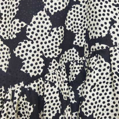 Vintage Dots Black Floral Dress