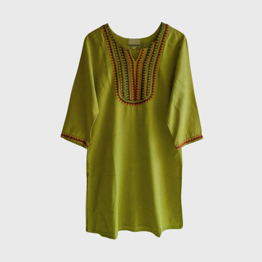 Vintage Green Indian Dress