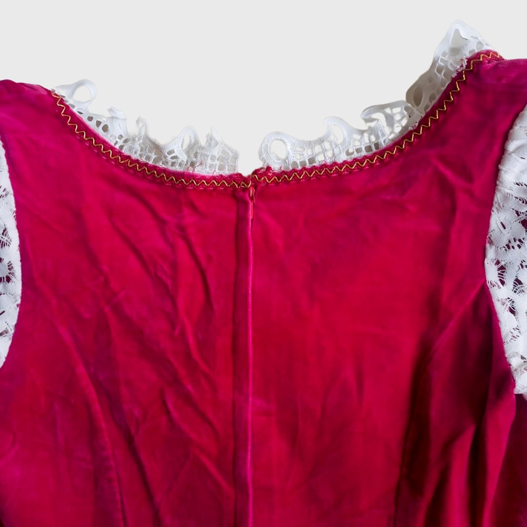 Vintage Red Dirndl