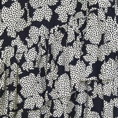 Vintage Dots Black Floral Dress