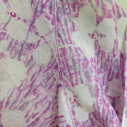 Vintage Purple Floral Kebaya Cotton