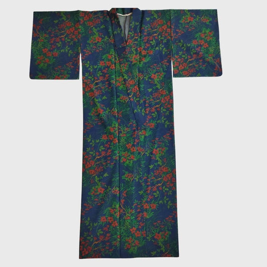 Vintage Navy Floral Yukata