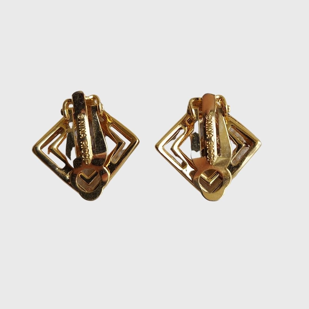 Vintage Rhombus Earrings