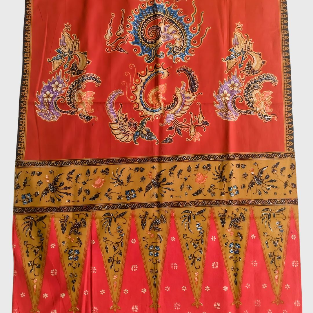 Vintage Red Pesisir Shawl