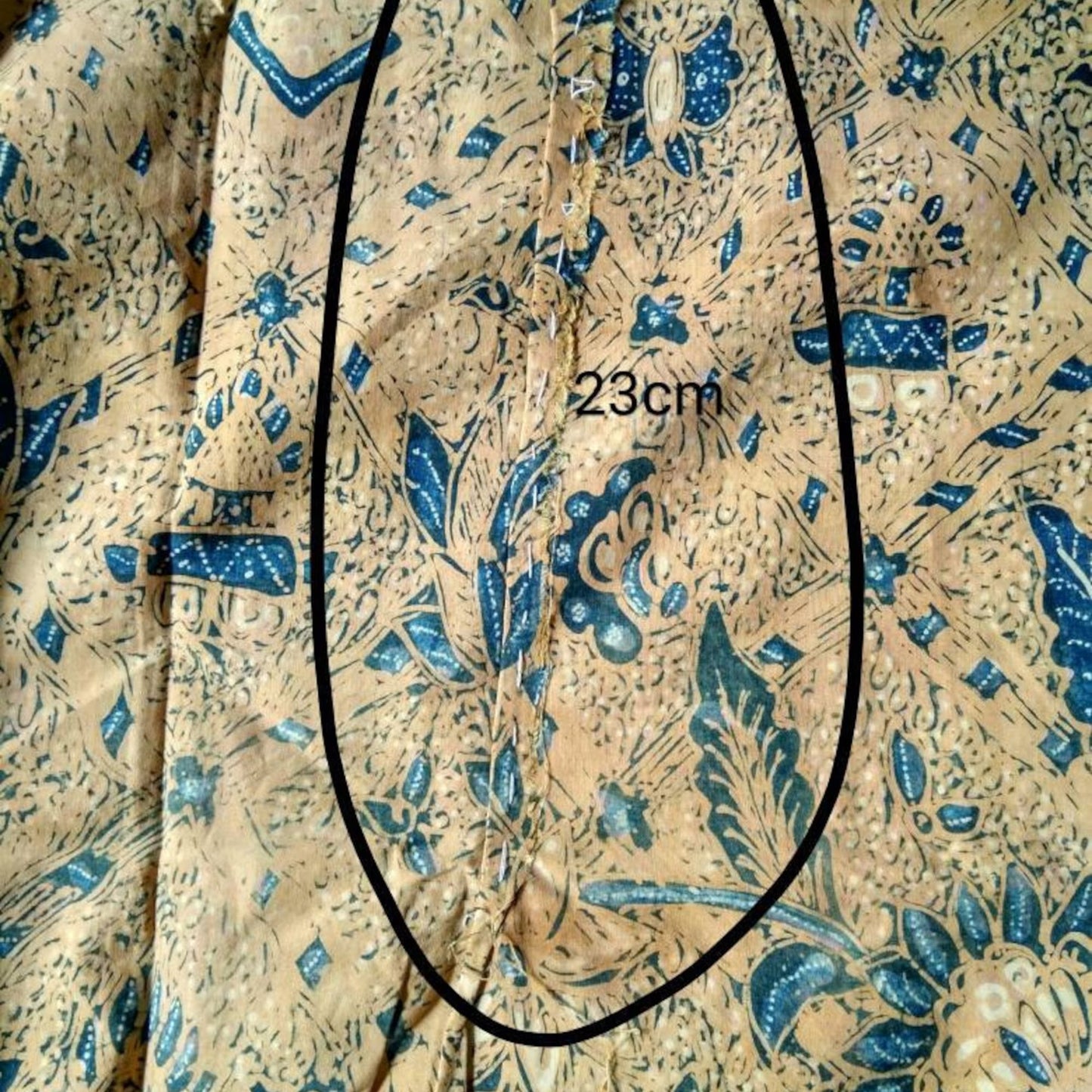 Old Indonesian Hand Drawn Classic Sogan Sidomukti Batik with Peacock and Flower Bouquet