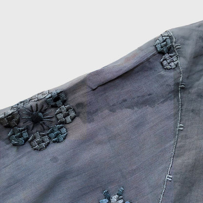 Vintage Black Simple Encim Kebaya