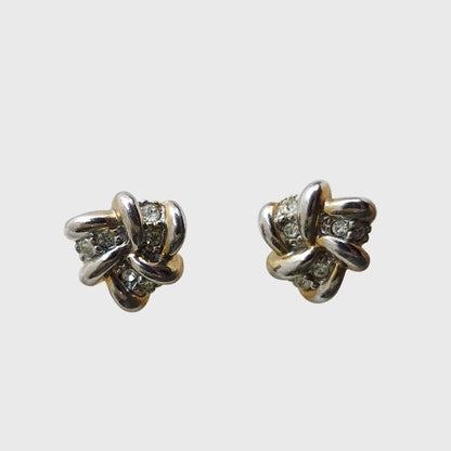 Vintage Mini Flower Stud Earrings