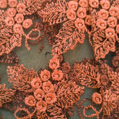Vintage Orange Fruit Kebaya Lace