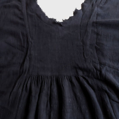 Vintage Short Sleeve Black Sabrina Blouse