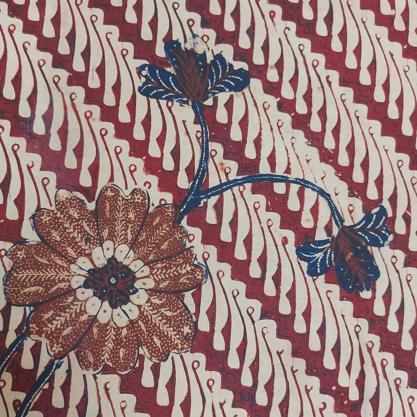 Vintage Hand Drawn Old Banyumasan Batik with Parang Motif