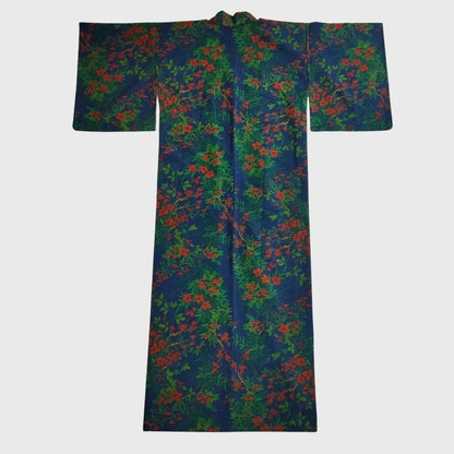 Vintage Navy Floral Yukata