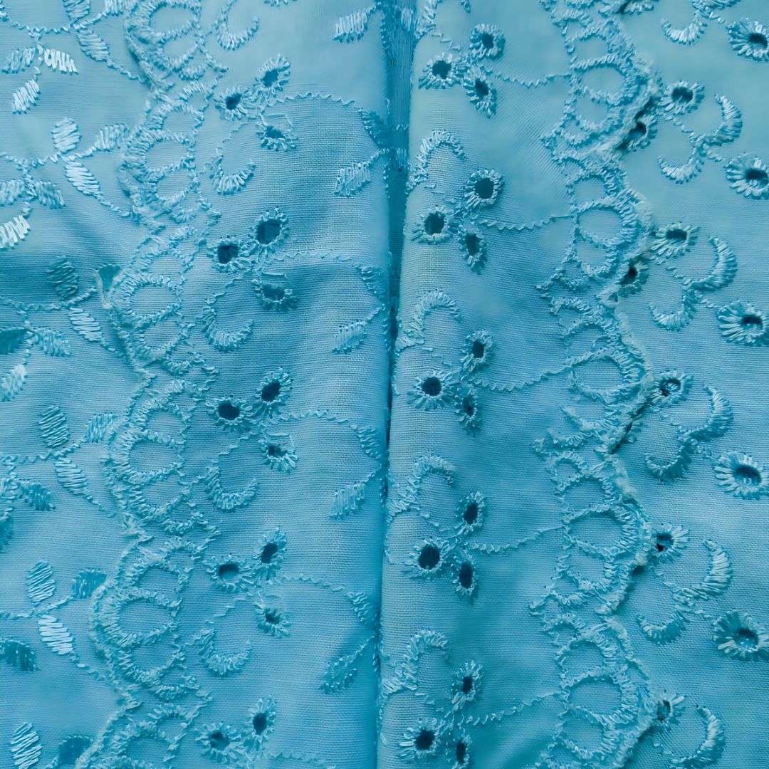 Vintage Blue Lace Simple Encim Kebaya
