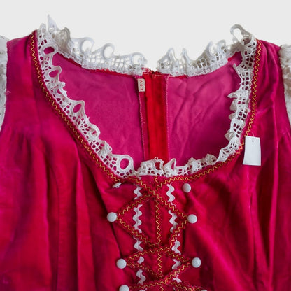 Vintage Red Dirndl